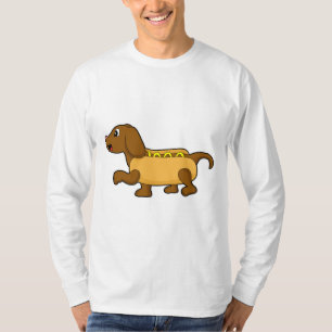 Hund als Hotdog T-Shirt