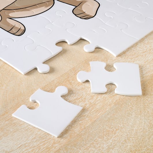 Hund als Mexikanerin mit Strohhut Puzzle (Seite)