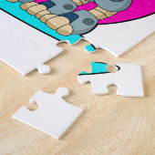 Hund als Roboter Puzzle (Seite)