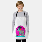 Hund als Roboter Schürze (Getragen)