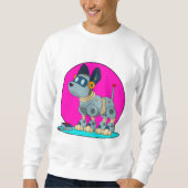 Hund als Roboter Sweatshirt (Vorderseite)