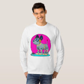 Hund als Roboter T-Shirt (Vorne ganz)