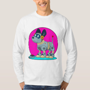 Hund als Roboter T-Shirt