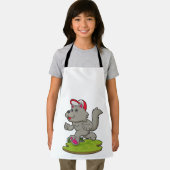 Hund als Runner mit Cap Schürze (Insitu)