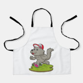 Hund als Runner mit Cap Schürze (Vorderseite)