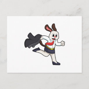 Hund als Sekretär mit Rock Postkarte