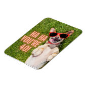 Hund am 40. Geburtstag Magnet (Linke Seite)