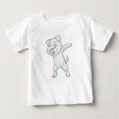 Hund am Hip Hop Dance Dab Baby T-shirt (Vorderseite)