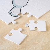 Hund am Hip Hop Dance Dab Puzzle (Seite)