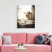 Hund am Morgen Leinwanddruck (Insitu (Wohnzimmer))