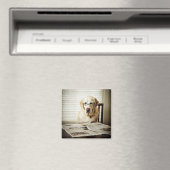 Hund am Morgen Magnet (In Situ (Geschirrspüler))