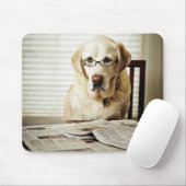 Hund am Morgen Mousepad (Mit Mouse)