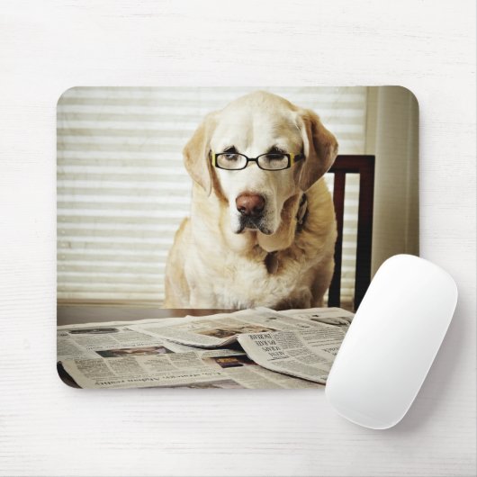 Hund am Morgen Mousepad (Mit Mouse)