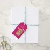 Hund am niedlichen Muttertag Geschenkanhänger (Mit Garn)