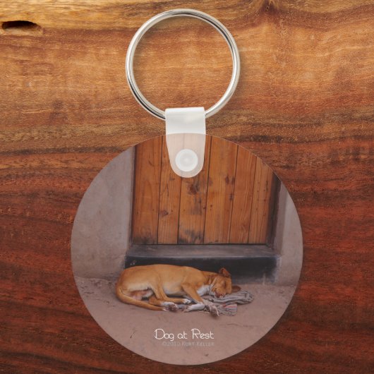 Hund am Schlüsselanhänger der Erholung (Vorderseite)