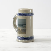 Hund am Strand Bierglas (Vorderseite Links)