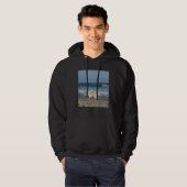 Hund am Strand Hoodie (Vorne ganz)