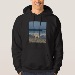 Hund am Strand Hoodie