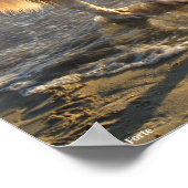 Hund am Strand Poster (Ecke)