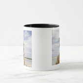 Hund am Strand Tasse (Zentrum)