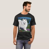 Hund American Eskimo T-Shirt (Vorne ganz)