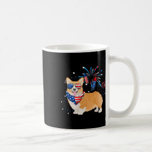 Hund Amerikanische USA-Flagge 4. Juli Männer Fraue Kaffeetasse