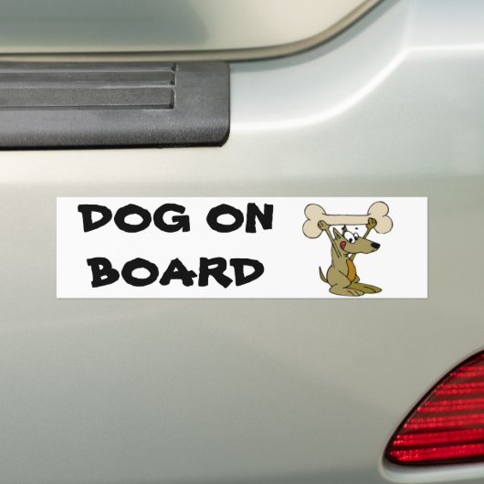 HUND AN BORD AUTOAUFKLEBER (Auf Auto)