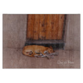 Hund an der Erholung Schneidebrett (Vorderseite)