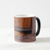 Hund an der Erholung Verwandlungstasse (VorderseiteRechts)