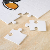 Hund an der Fitness mit Dumbell Puzzle (Seite)