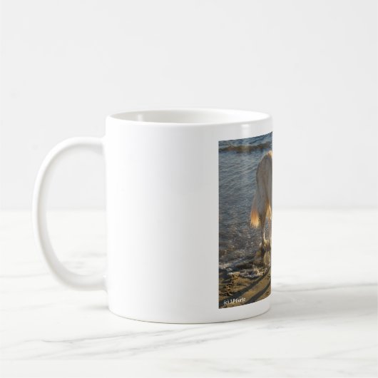 Hund an der Küste Kaffeetasse (Links)
