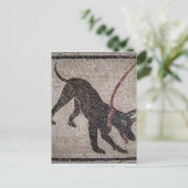 Hund an der Leine aus Pompeji Postkarte (Stehend Vorderseite)