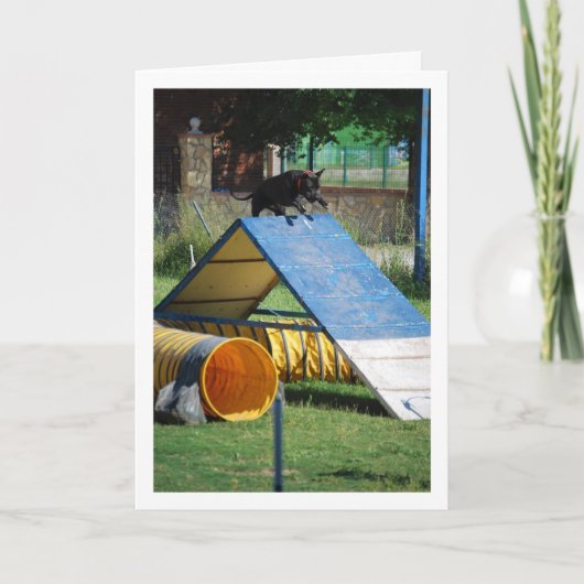 Hund an der Schulungsschule Karte (Vorderseite)