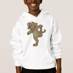 Hund an der Yoga-Fitness Hoodie