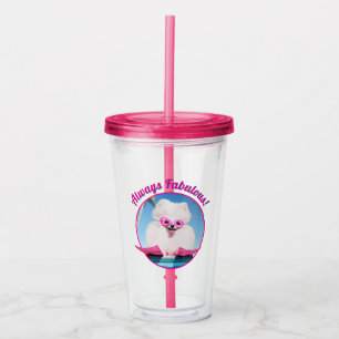 Hund an Schwimmern Acryltrinkbecher