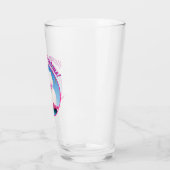 Hund an Schwimmern Glas (Links)