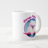 Hund an Schwimmern Jumbo-Tasse (Vorderseite Rechts)