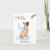 Hund Angel Pet Loss Beileid Karte (Vorderseite)