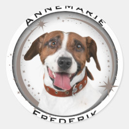 Hund Animal Lover Runder Aufkleber