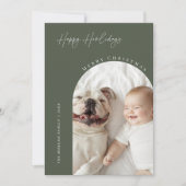 Hund Arch Foto Weihnachten glücklich Weihnachten G (Vorderseite)