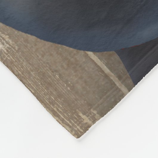 Hund Au Vin Dackel Fleecedecke (Ecke)