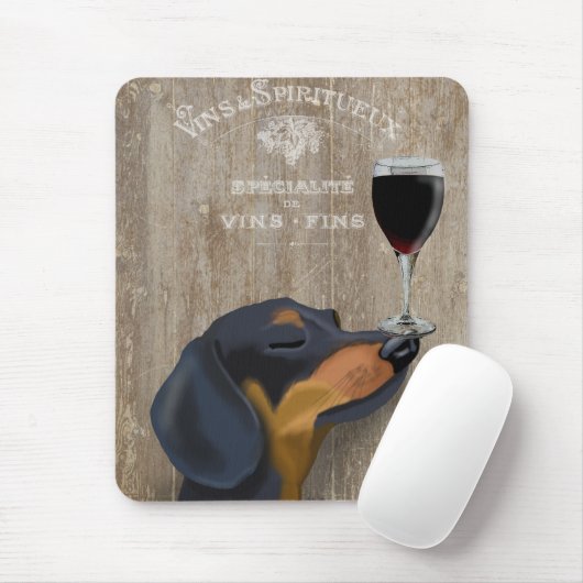 Hund Au Vin Dackel Mousepad (Mit Mouse)