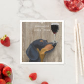 Hund Au Vin Dackel Serviette (Beispiel)