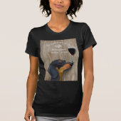 Hund Au Vin Dackel T-Shirt (Vorderseite)