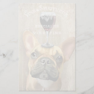 Hund Au Vin, Französischer Bulldog Briefpapier