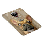 Hund Au Vin, Französischer Bulldogge Magnet (Rechte Seite)