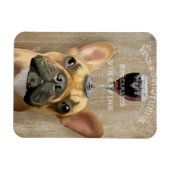 Hund Au Vin, Französischer Bulldogge Magnet (Horizontal)