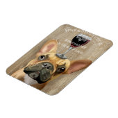 Hund Au Vin, Französischer Bulldogge Magnet (Linke Seite)