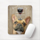 Hund Au Vin, Französischer Bulldogge Mousepad (Mit Mouse)