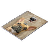 Hund Au Vin, Französischer Bulldogge Notizblock (Linke Seite)